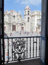 San Cristóbal Cathedral as seen from the Palacio de los Condes de Casa Bayona — Plaza de la Catedral. Photos by Julie Skurdenis